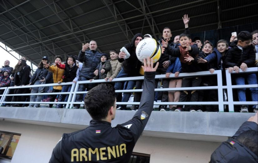 Национальная сборная Армении проведет открытую тренировку