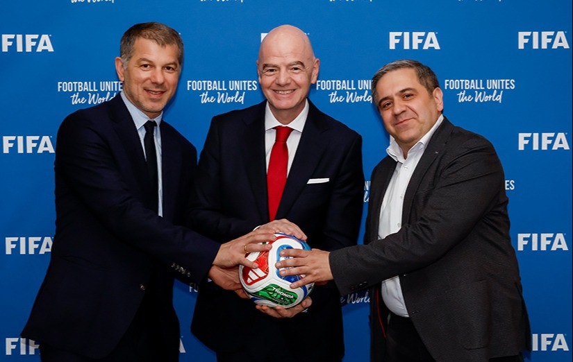 Armen Melikbekyan and Levan Kobiashvili met with FIFA President Gianni Infantino