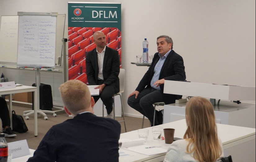 FFA president Armen Melikbekyan delivers lecture within UEFA’s Football Leadership and Management programme