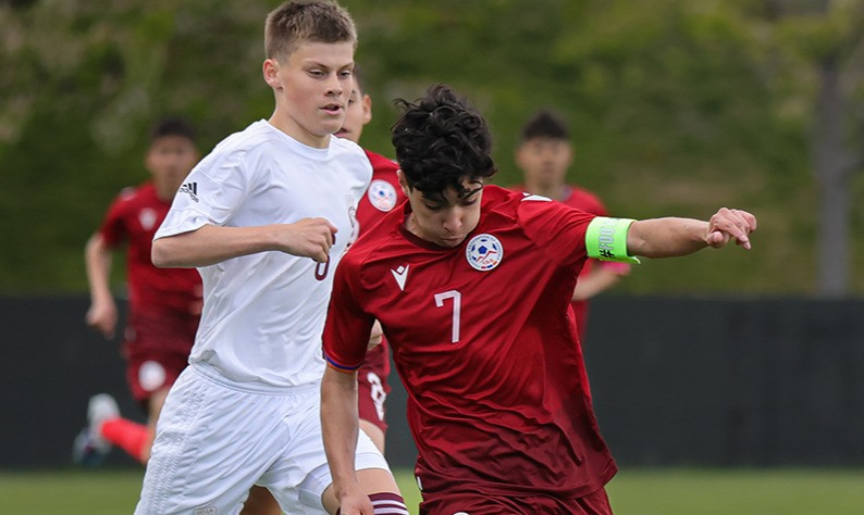 U-14: Armenia national team narrowly lost to Latvia