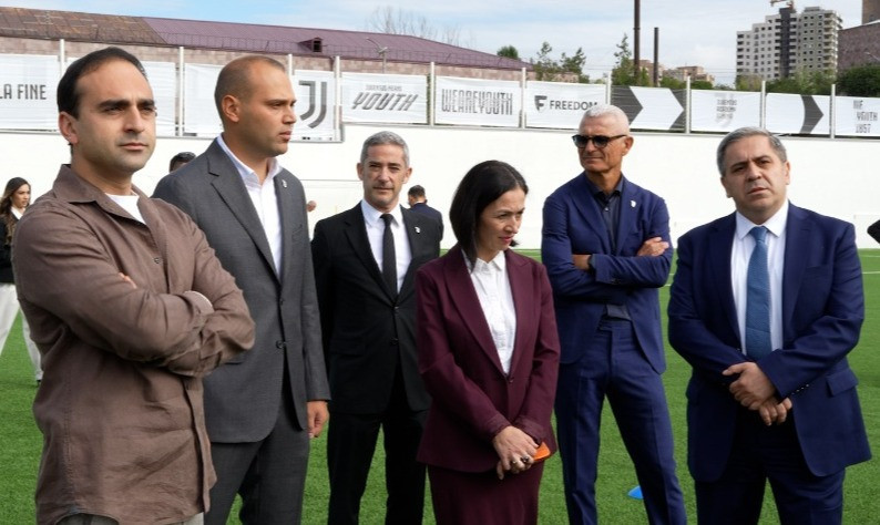 HFF President Armen Melikbekyan attended the opening ceremony of Juventus Academy Armenia