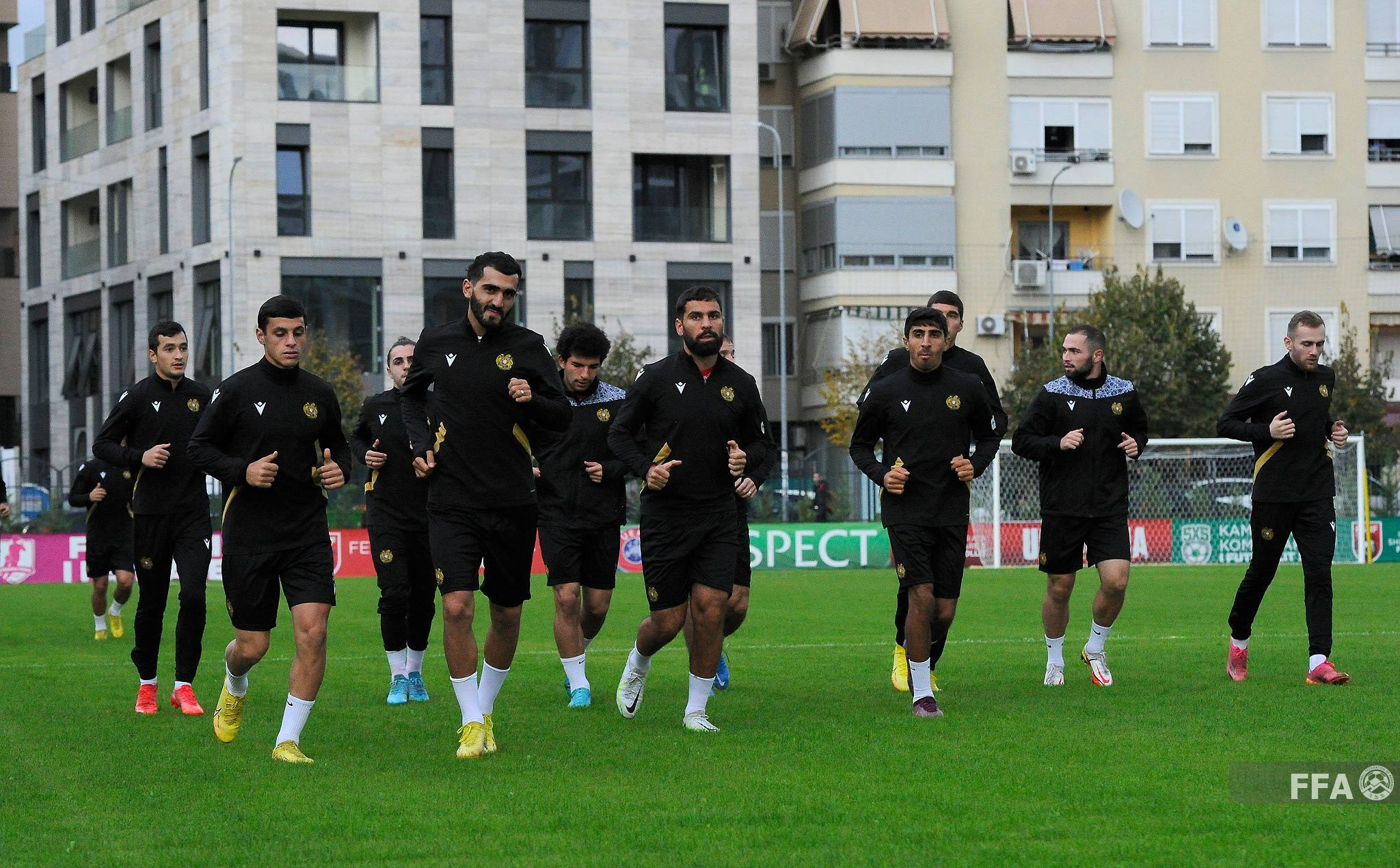 Национальная сборная провела первую тренировку в Албании