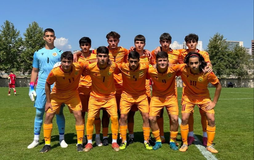 A draw in a match between Armenian and Lithuanian U-17 teams