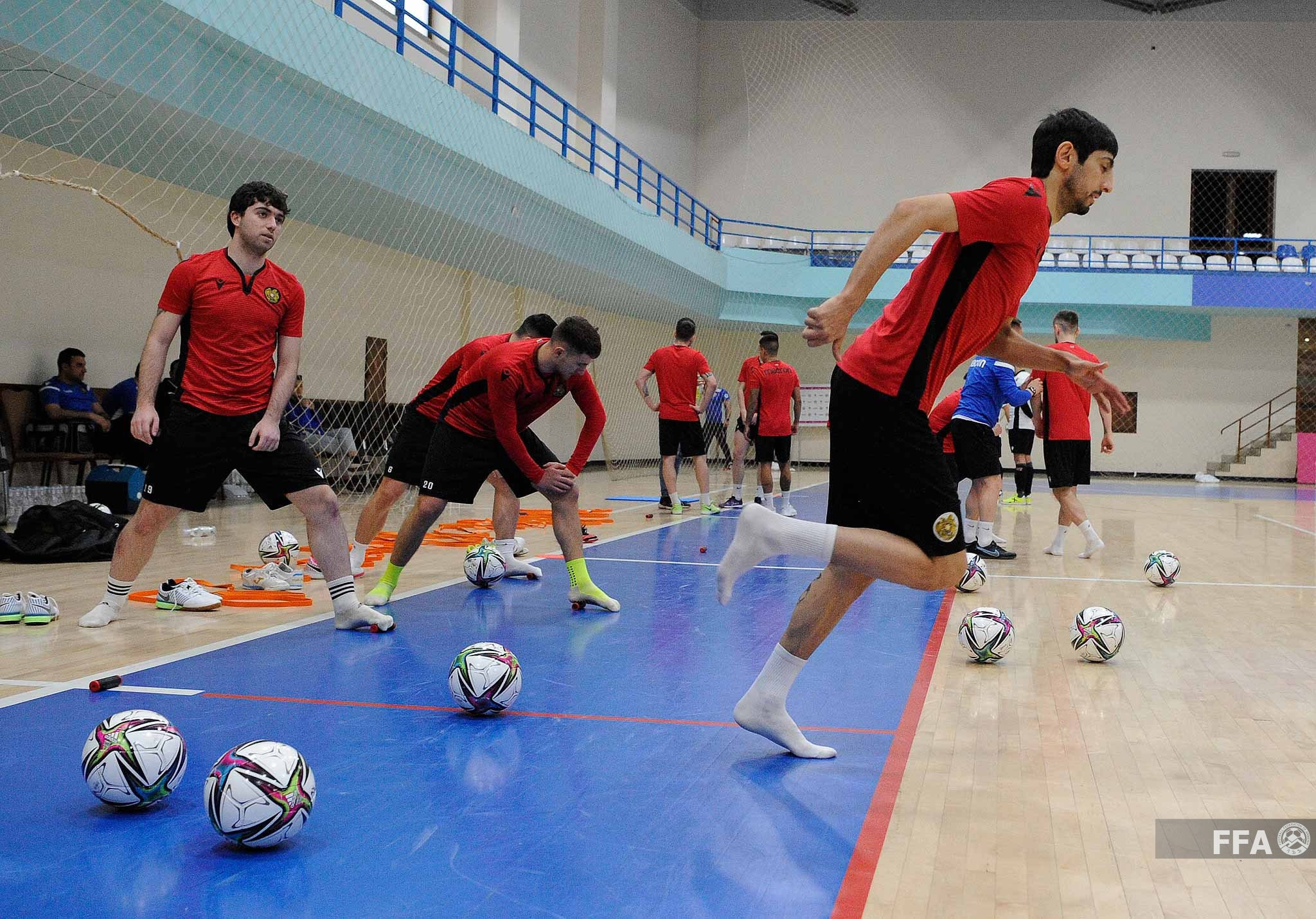 Futsal Armenia national team training session