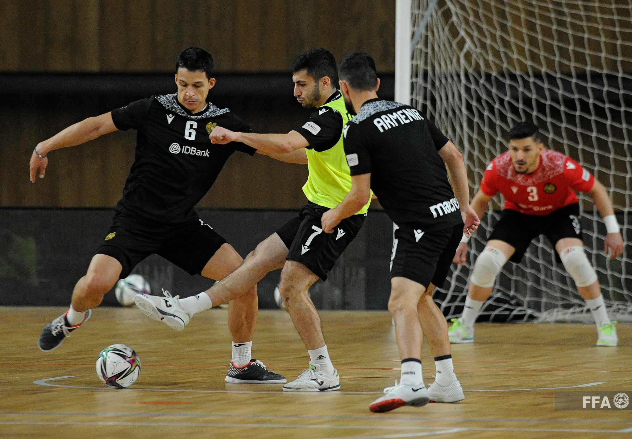 Предматчевая тренировка сборной Армении по футзалу
